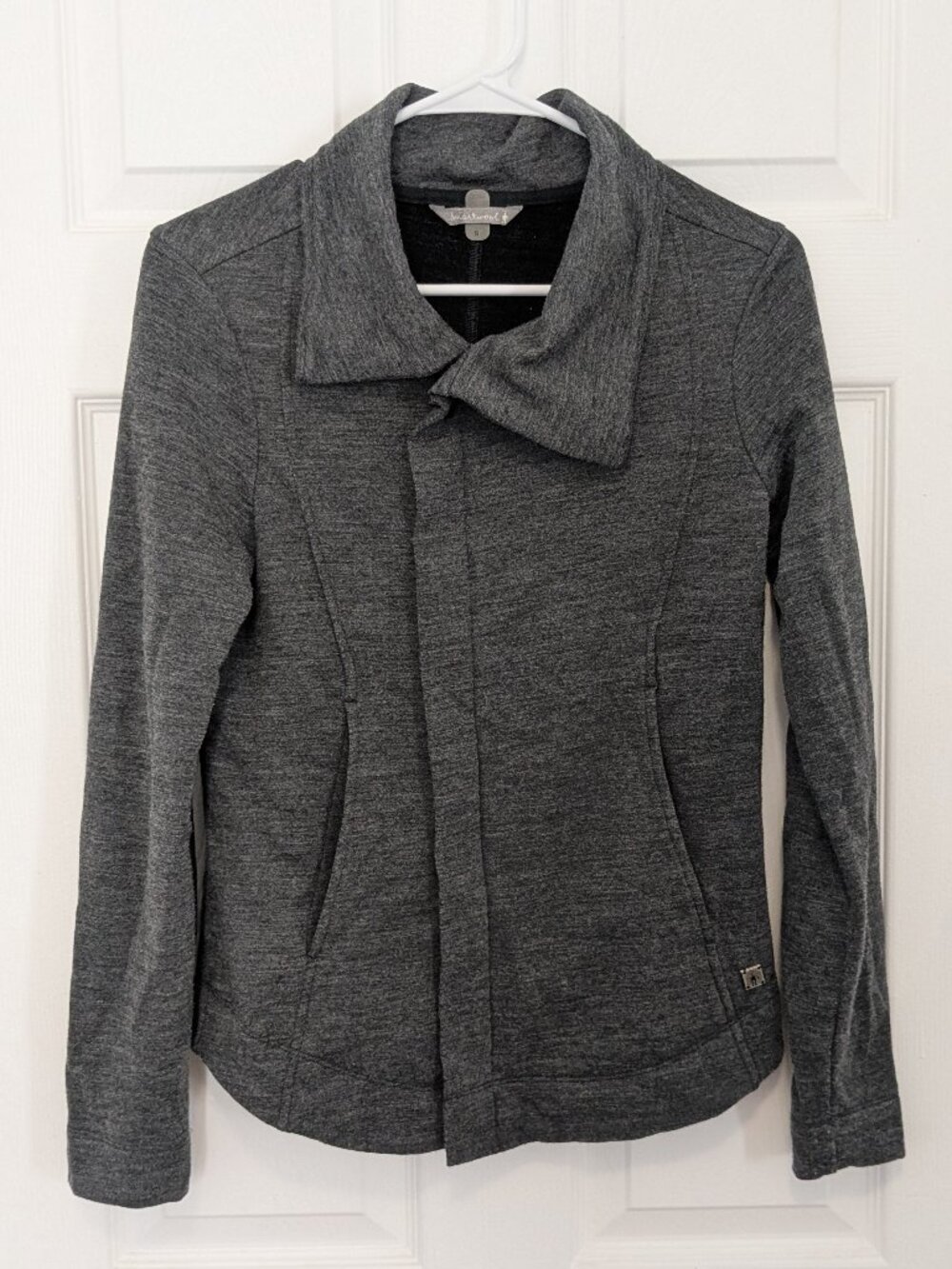 Smartwool Rabbit Ears Jacket S Gray Merino Wool Gorpcore Asymmetric Magnetic
